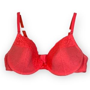 Pink Fruit of the Loom Cotton Underwire Bra 38D